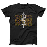 Snake And Sword Conquer Unisex T-Shirt